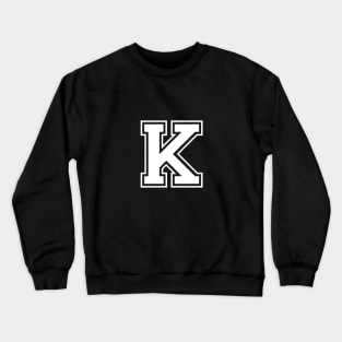 Initial Letter K - Varsity Style Design Crewneck Sweatshirt